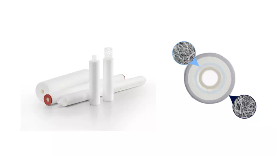 Filtro cartucho de profundidade da Veolia.