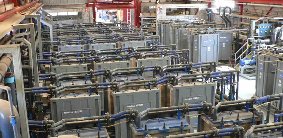Eletrodiálise Reversa (EDR) para produção de água desmineralizada