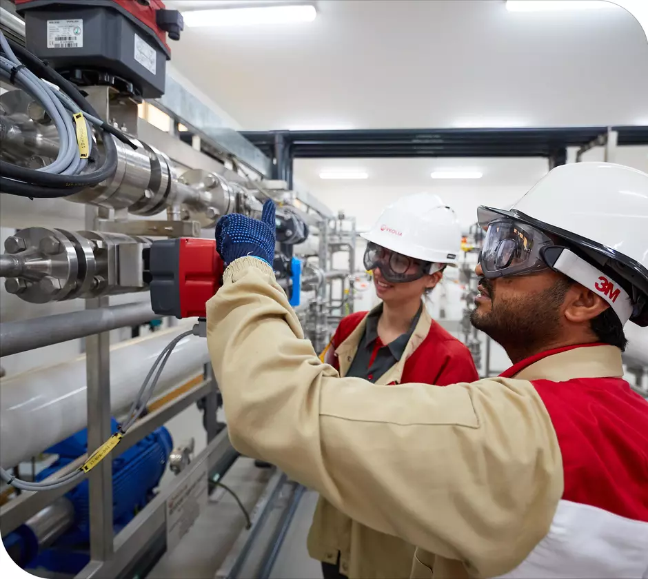suporte no local para operação de membrana