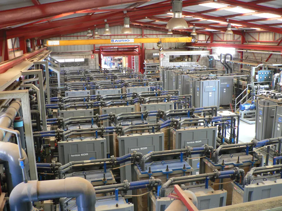 Módulos de Eletrodiálise instalados da Veolia