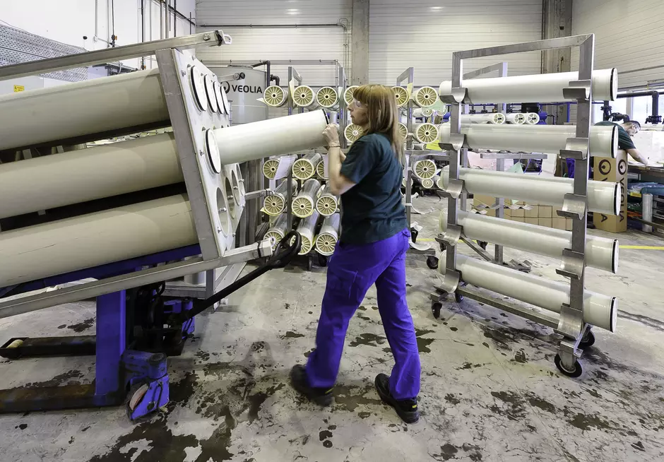 Membranas espiraladas da Veolia