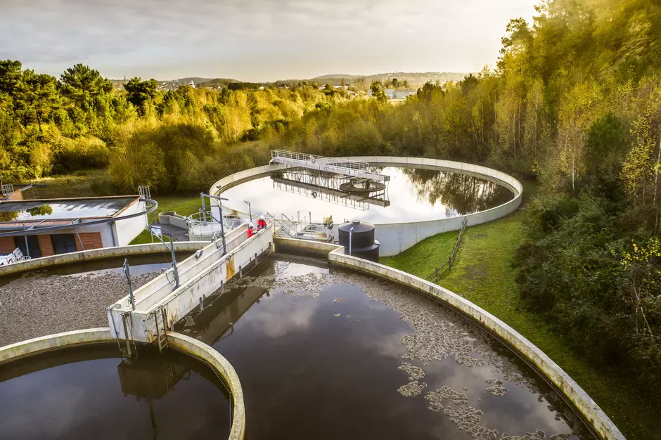 Planta de tratamento de água municipal Veolia